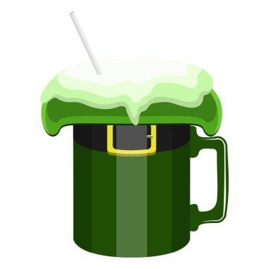 Patrick günü şapka bira bardağı şeklinde