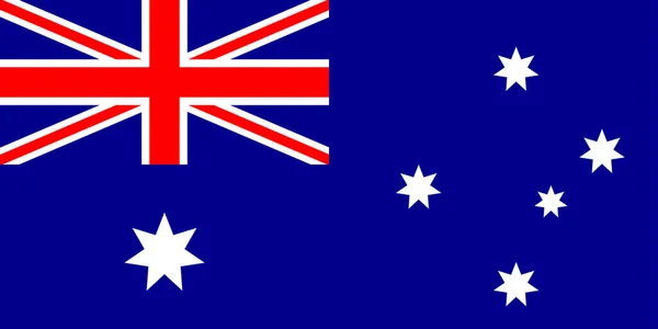 Geïsoleerde vlag van Australië — Stockvector