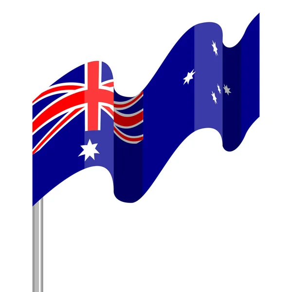 Vinka flagga Australien — Stock vektor