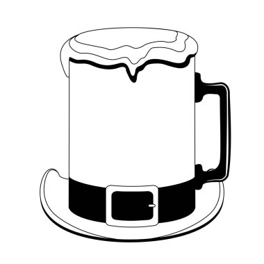 Patrick günü şapka bira bardağı şeklinde