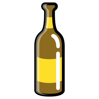 İzole bira şişesi simgesi