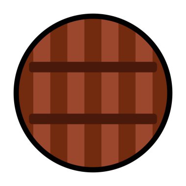 Printisolated ahşap bira varil