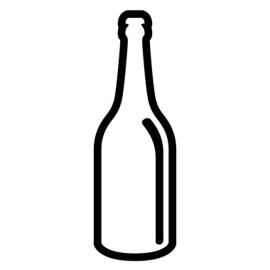 İzole bira şişesi simgesi