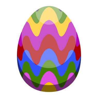 İzole renkli Paskalya yortusu yumurta