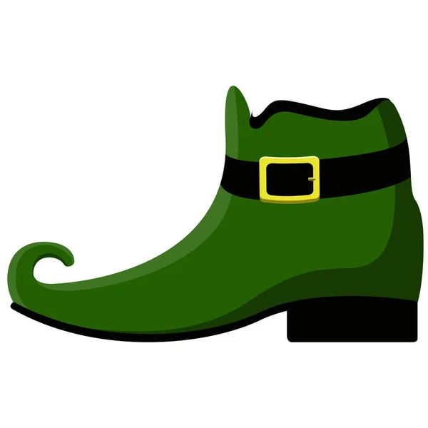 Изолированный ботинок эльфа Патрика Дэя — стоковый вектор