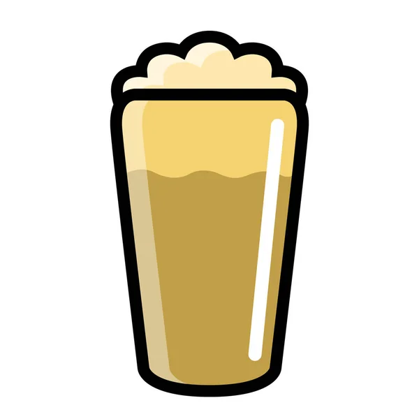 Isolated beer glass icon — Stock Vector