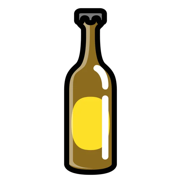 Isolated beer bottle icon — Stock Vector