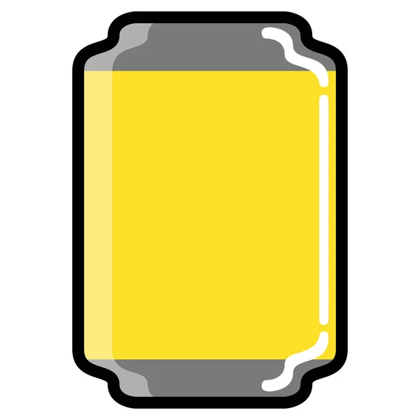 Isolated beer glass can — Stock Vector