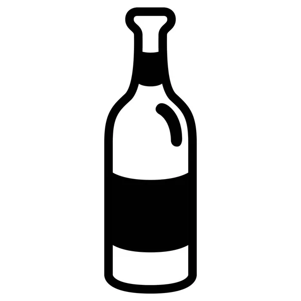 Icono de botella de cerveza aislada — Vector de stock