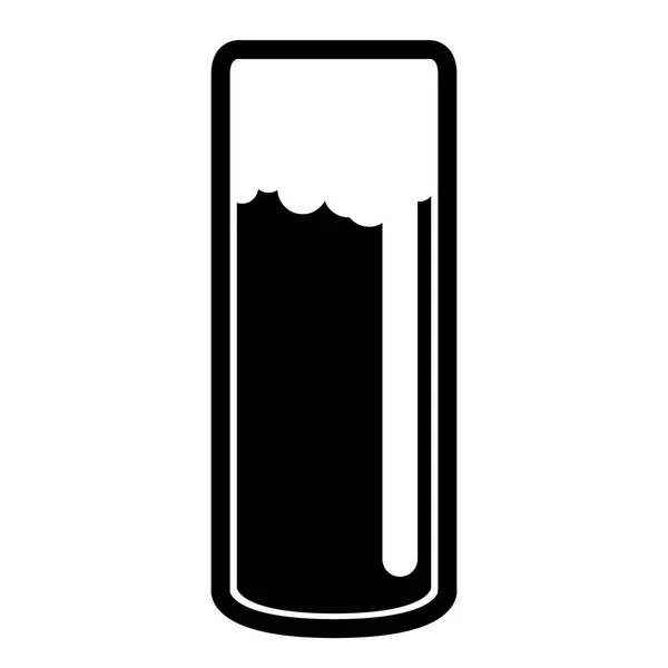 Isolated beer glass icon — Stockvector