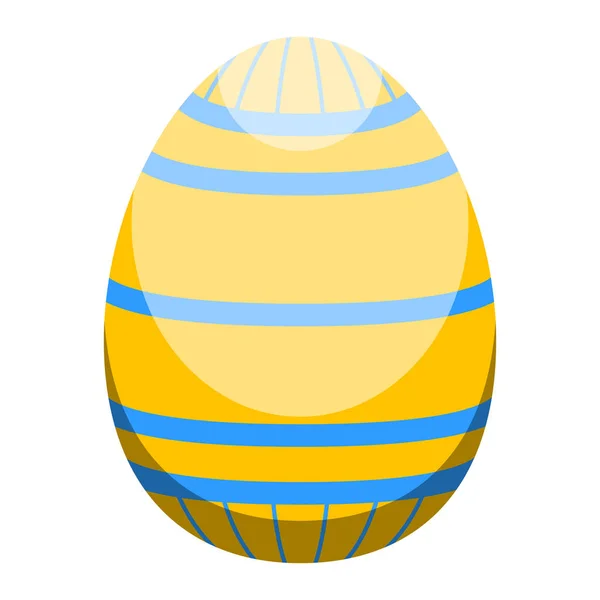 Ізольоване кольорове великоднє яйце — стоковий вектор