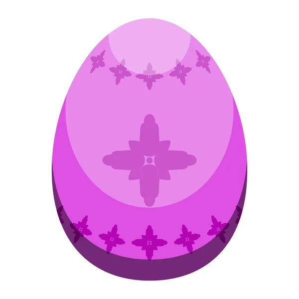 Izolované barevné velikonoční vajíčko — Stockový vektor