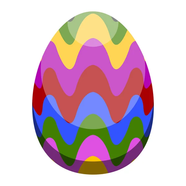 Isolated colored easter egg — Stock Vector