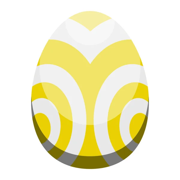 Huevo de Pascua de color aislado — Vector de stock