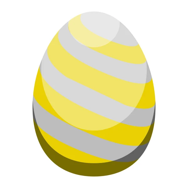 Oeuf de Pâques de couleur isolée — Image vectorielle