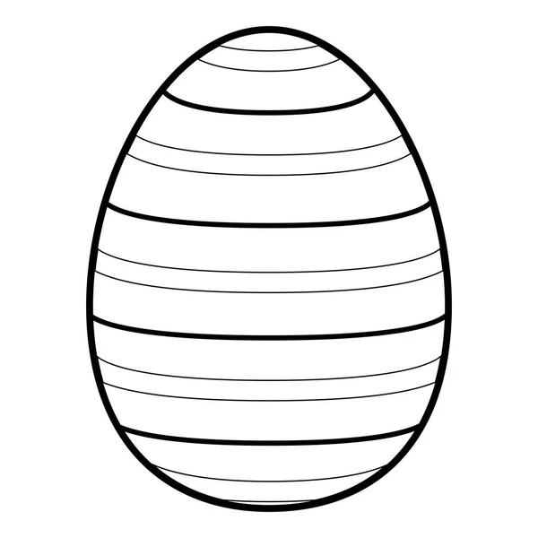 Isoliert gefärbtes Osterei — Stockvektor