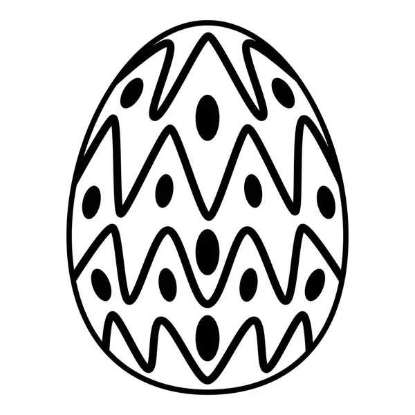 Huevo de Pascua de color aislado — Archivo Imágenes Vectoriales