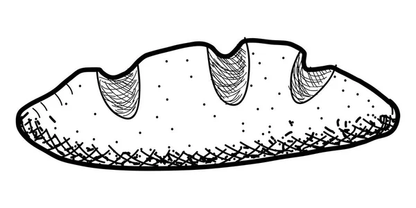 Isolierte Vintage-Skizze eines Brotes — Stockvektor