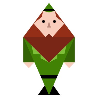 Düşük Poli patrick günü elf