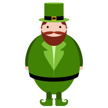 İzole soyut patrick günü elf