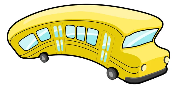 Izolované kreslený autobus — Stockový vektor