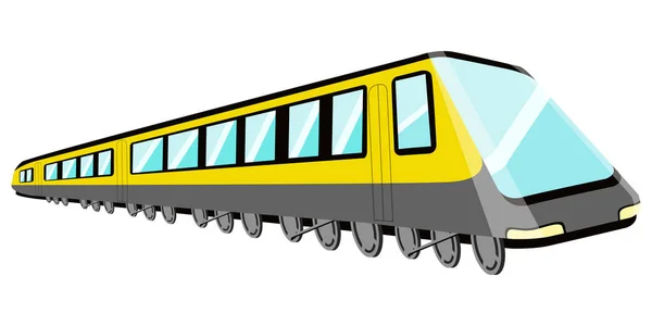 Isolerade tecknade tåg — Stock vektor
