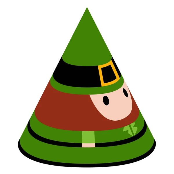 3D gevormde patrick dag elf — Stockvector