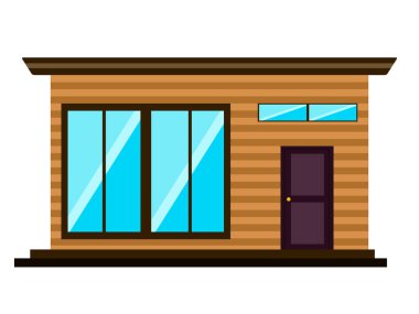 Modern ev önden görünümü