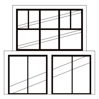 Modern ev tek renkli önden görünümü