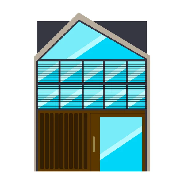 Front view of a modern house — Stock Vector