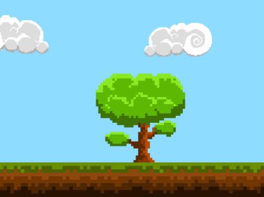 Renkli videogame sahne