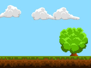 Renkli videogame sahne