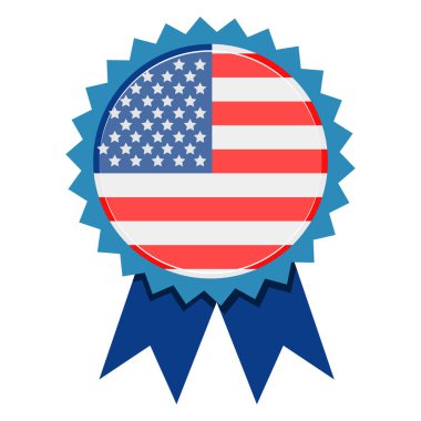 Amerika Birleşik Devletleri bayrağı ile rozeti