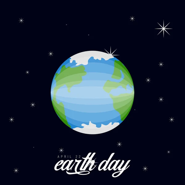 Earth on a space background — Stock Vector