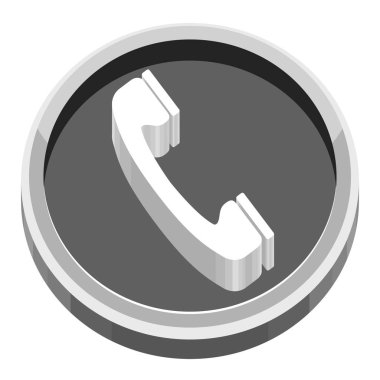 telefon simgesiyle 3B uygulama düğmesi