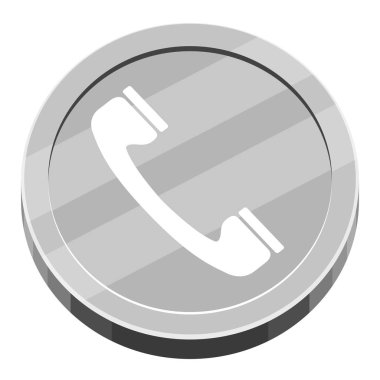 telefon simgesiyle 3B uygulama düğmesi