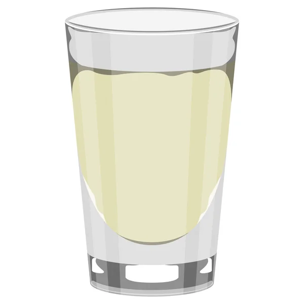 Geïsoleerde Tequila glas — Stockvector