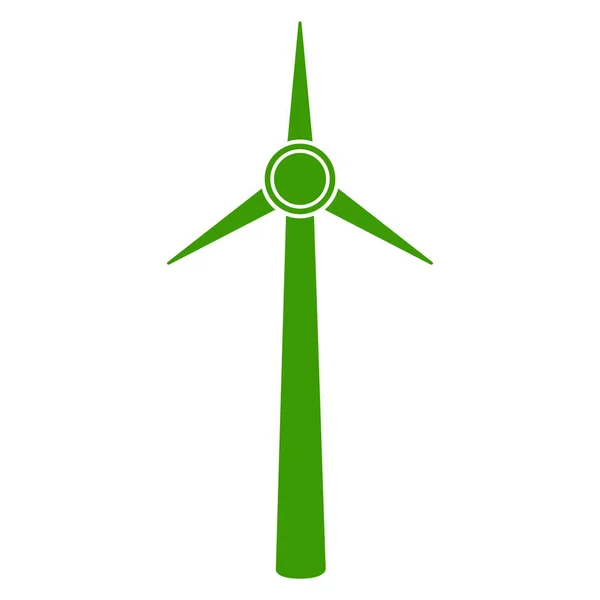 Icono aislado del molino de viento. Energía eólica — Vector de stock