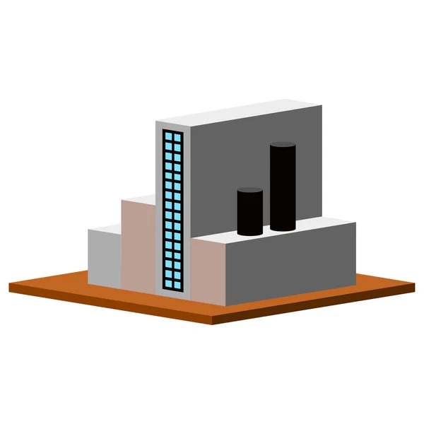 Isolierte Energieanlage — Stockvektor