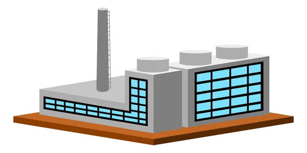 Elszigetelt energia növény — Stock Vector