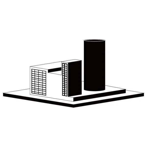 Isolierte monochromatische Energieanlage — Stockvektor