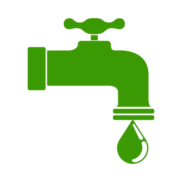 Isolater water tap icon — Stock Vector