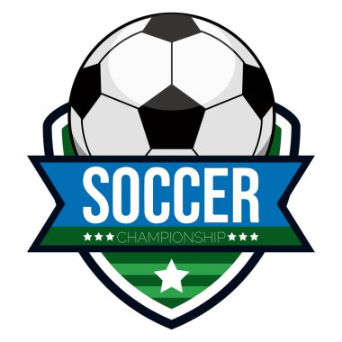 İzole futbol etiketi