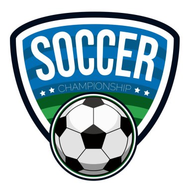 İzole futbol etiketi