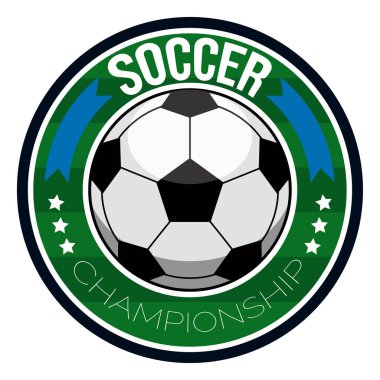 İzole futbol etiketi