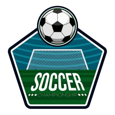 İzole futbol etiketi