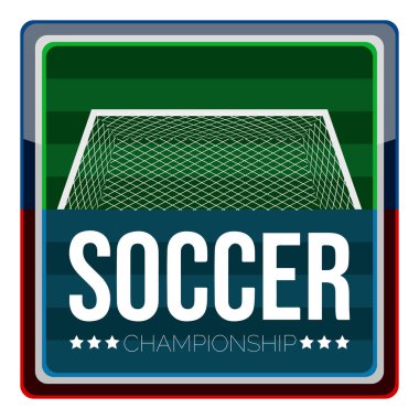 İzole futbol amblemi