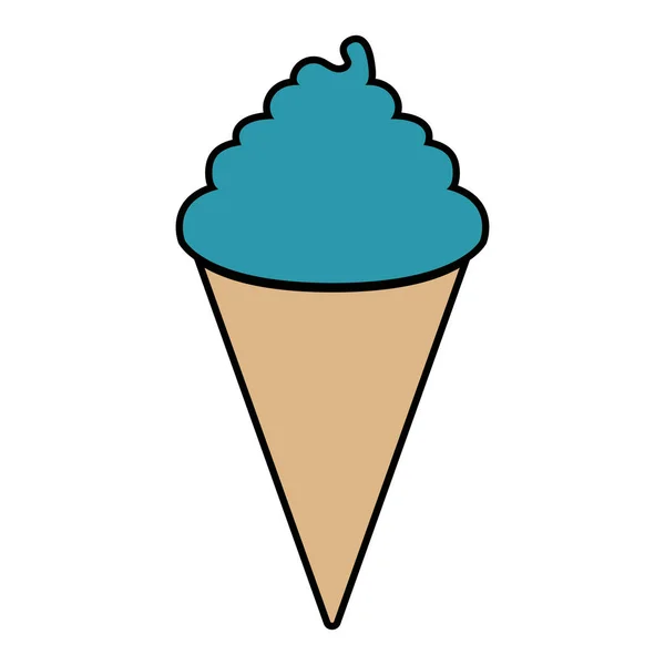 Cono de helado aislado — Archivo Imágenes Vectoriales