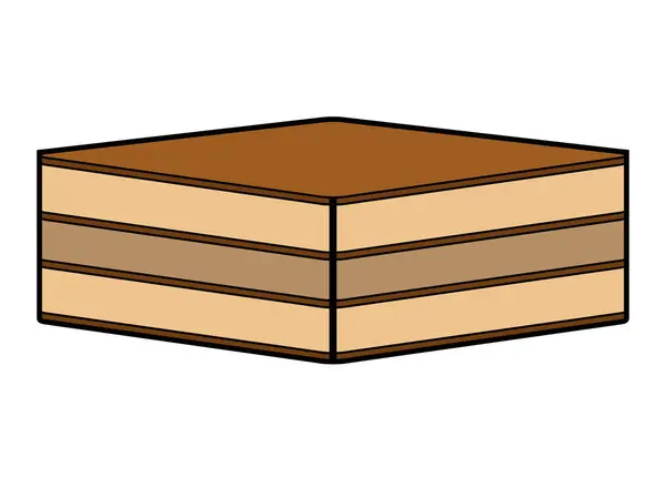Изолированный кусок торта — стоковый вектор