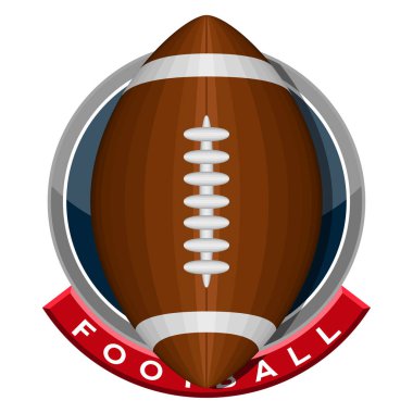 İzole futbol amblemi